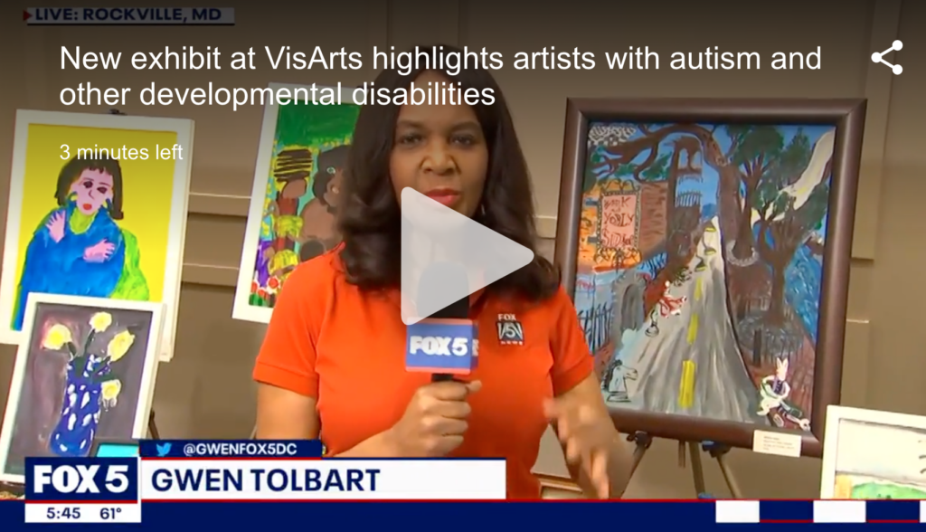 Fox 5 DC's Gwen Tolbert Interviews VisAbility Art Lab Artists About Exhibition at The Seneca Rockville