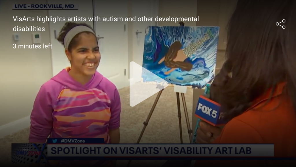 Fox 5 DC Interview - VisAbility Art Lab Artist Faith McLuckie
