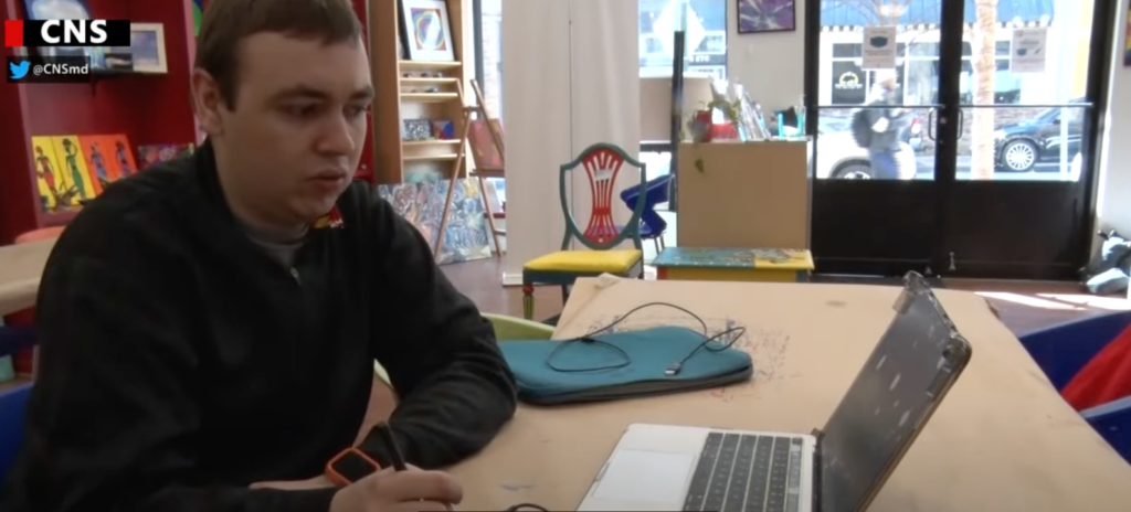CSN-TV Interviews VisAbility Art Lab Artist Justin Valenti