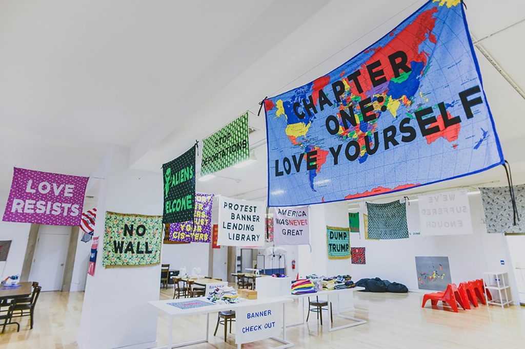 Protest Banner Making Workshop Visarts