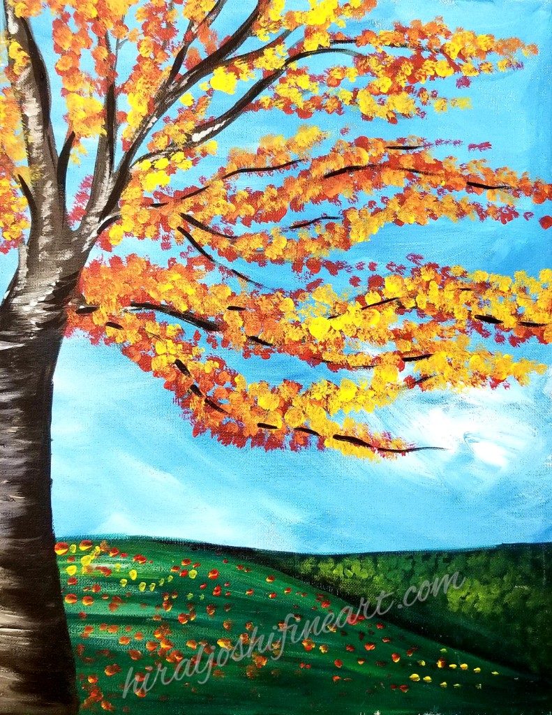 Painting with the Pros - Fall Tree - Online Class  VisArts