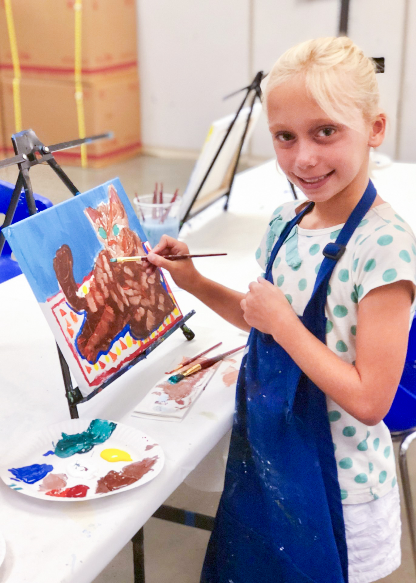 Introduction to Acrylic Painting Ages 6-8