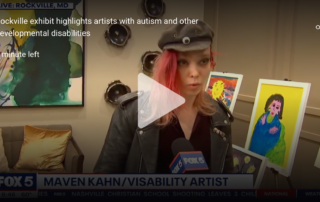 Fox 5 DC Interviews VisAbility Art Lab Artist Maven Kahn