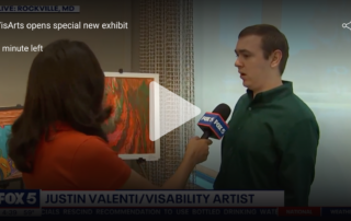 Fox 5 DC Interviews VisAbility Art Lab Artist Justin Valenti